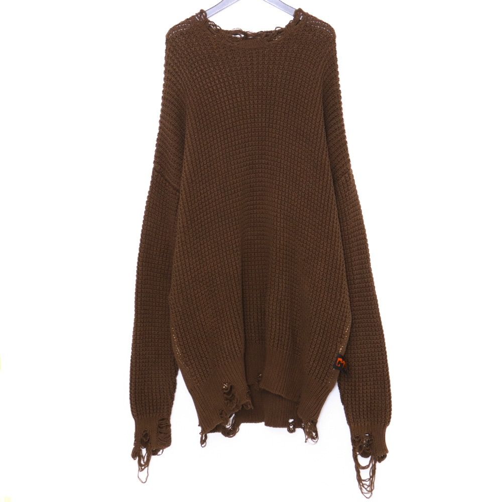 CVTVLIST CTLS CRASH KNIT フリーサイズ ブラウン 2201100301 - メルカリ