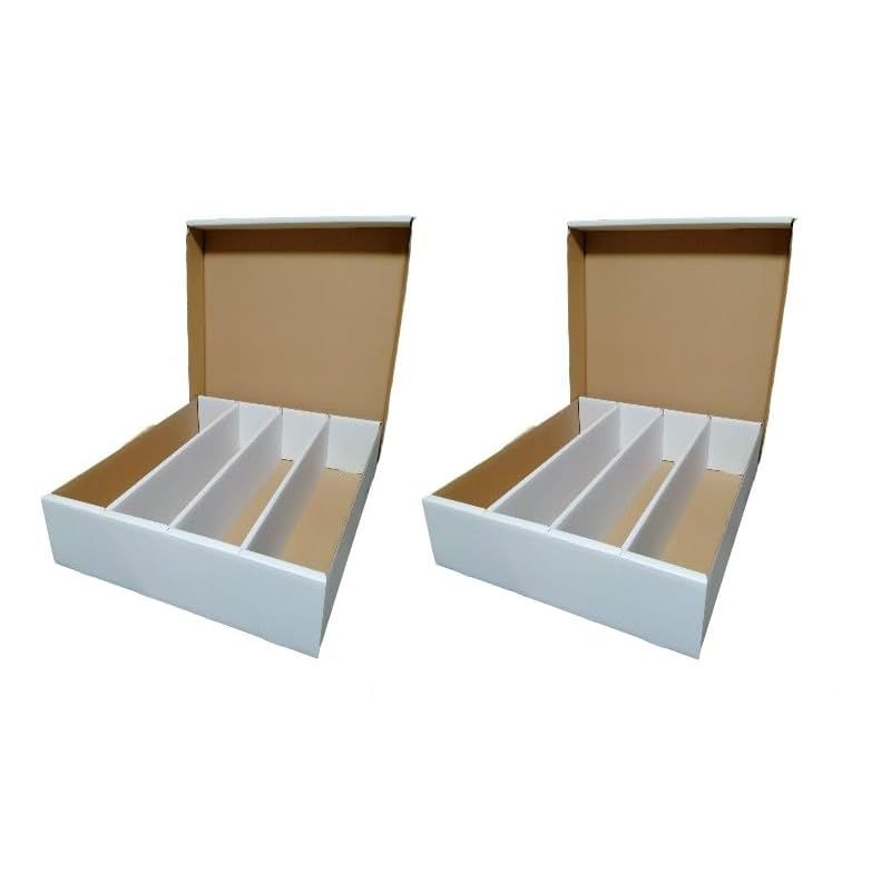 Wakuwan ストレージボックス トレーディングカードケース (約3200枚のトレカ収納可能 仕切り板付【2個】) 1