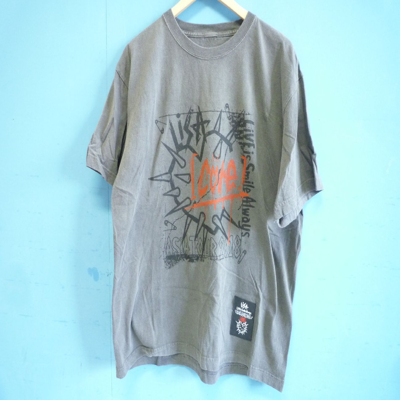 2018年 LiSA ASiA TOUR ライブ限定ビッグTシャツ リサ グッズ