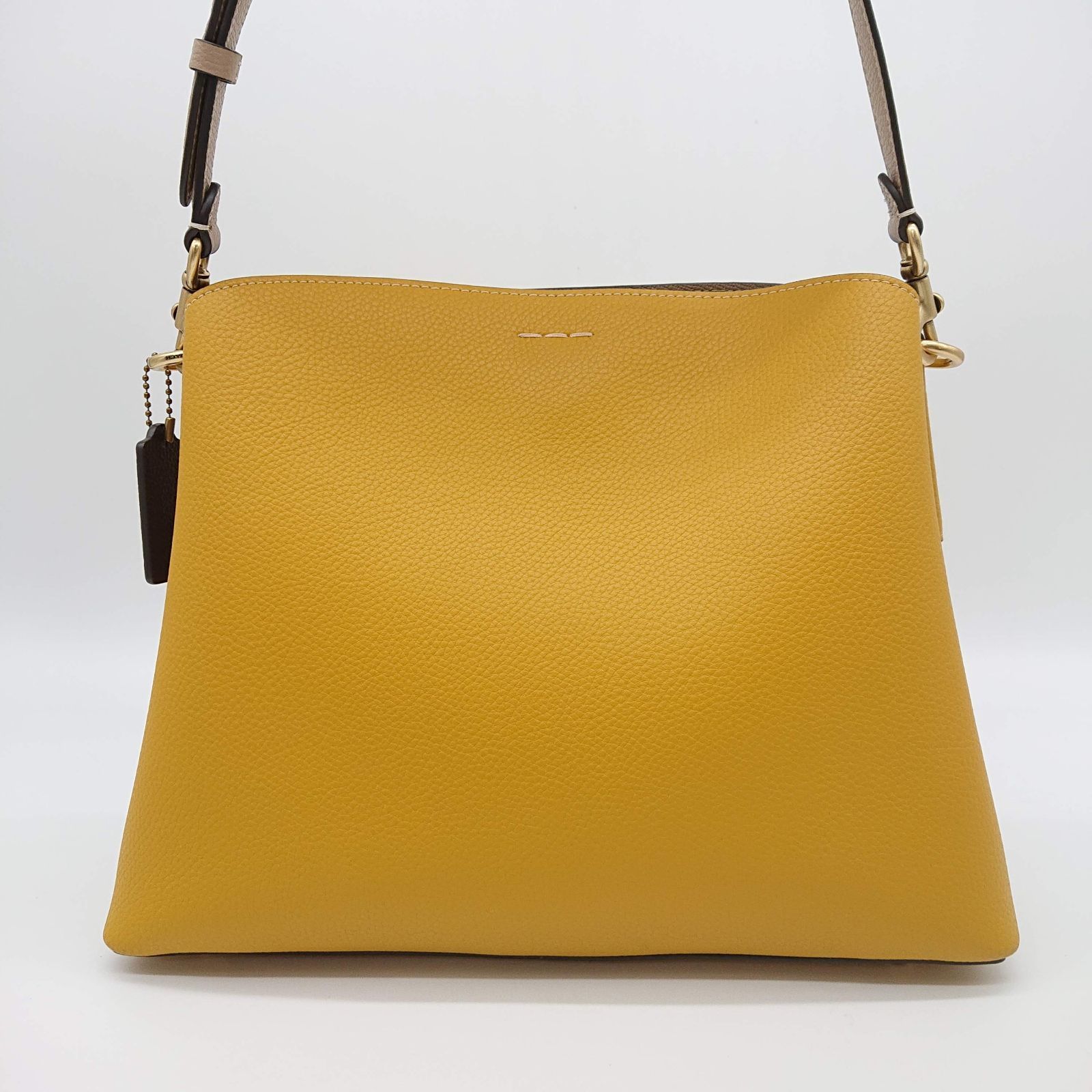 ベック】COACH コーチ ビジネスバック イエロー ショルダーバック