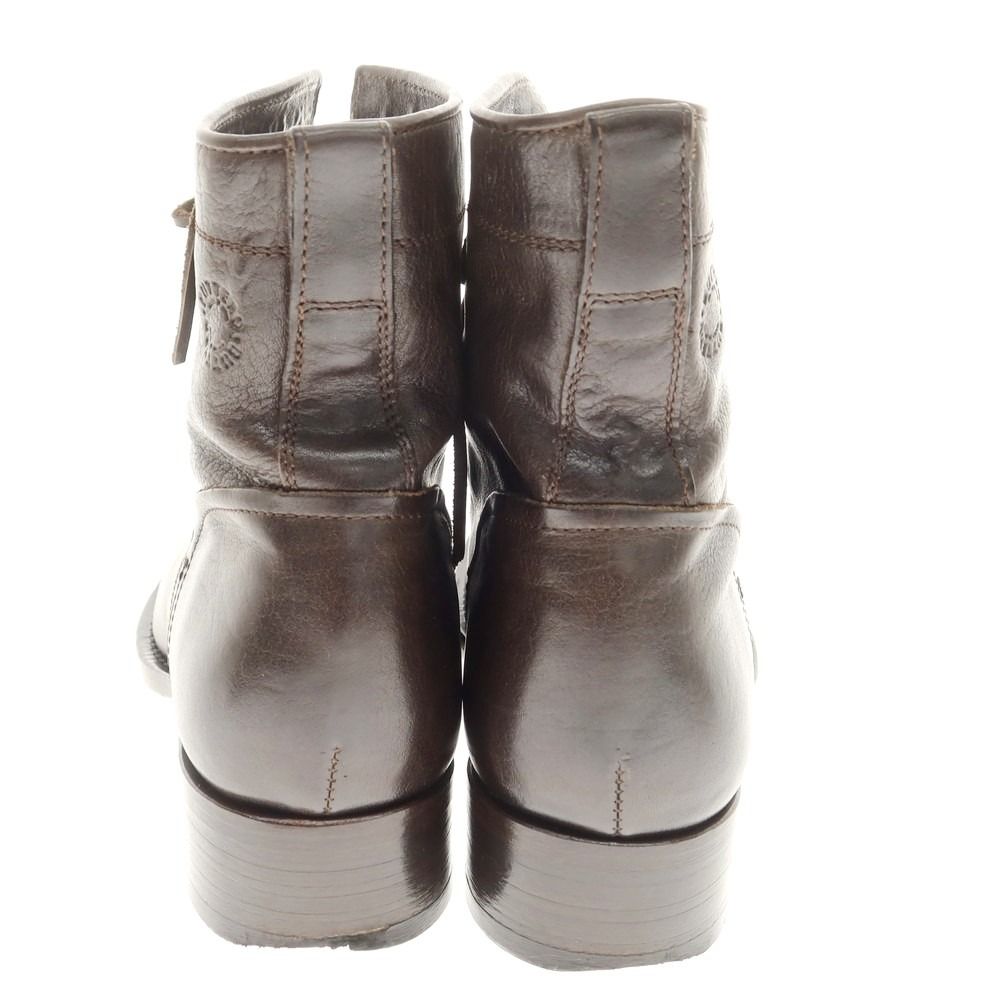 中古】ブッテロ BUTTERO レザー レースアップブーツ ダーク