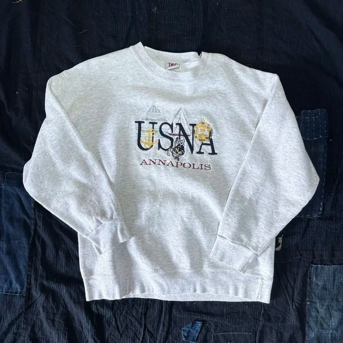 【数量限定，本物保証】 90s Top Threads USNA スウェットシャツ L トレーナー・スウェット