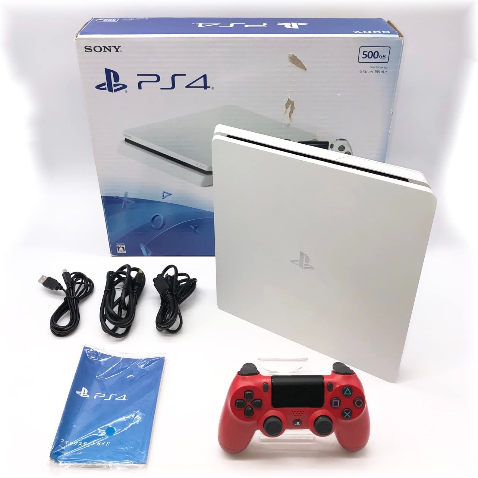 ソフトパープル PlayStation 4 グレイシャー・ホワイト 500GB (CUH