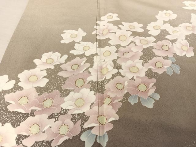 平和屋着物○十日町友禅 女流作家 遠田藤舟 訪問着 舞花文 暈し染め