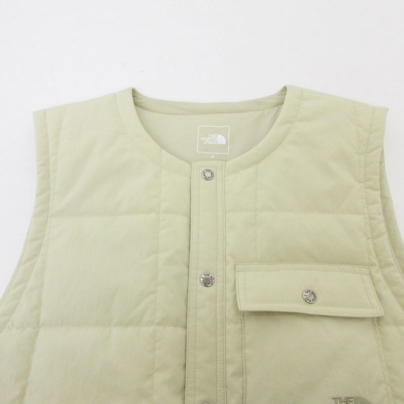 THE NORTH FACE ベージュ キルティングベスト NY82330 THE NORTH FACE
