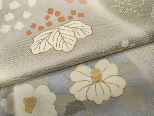 平和屋着物●訪問着　駒刺繍　道長舞花文　金彩　正絹　逸品　CAAX4524ut 平和屋着物○訪問着 駒刺繍 道長舞花文 金彩 正絹 逸品 CAAX4524ut