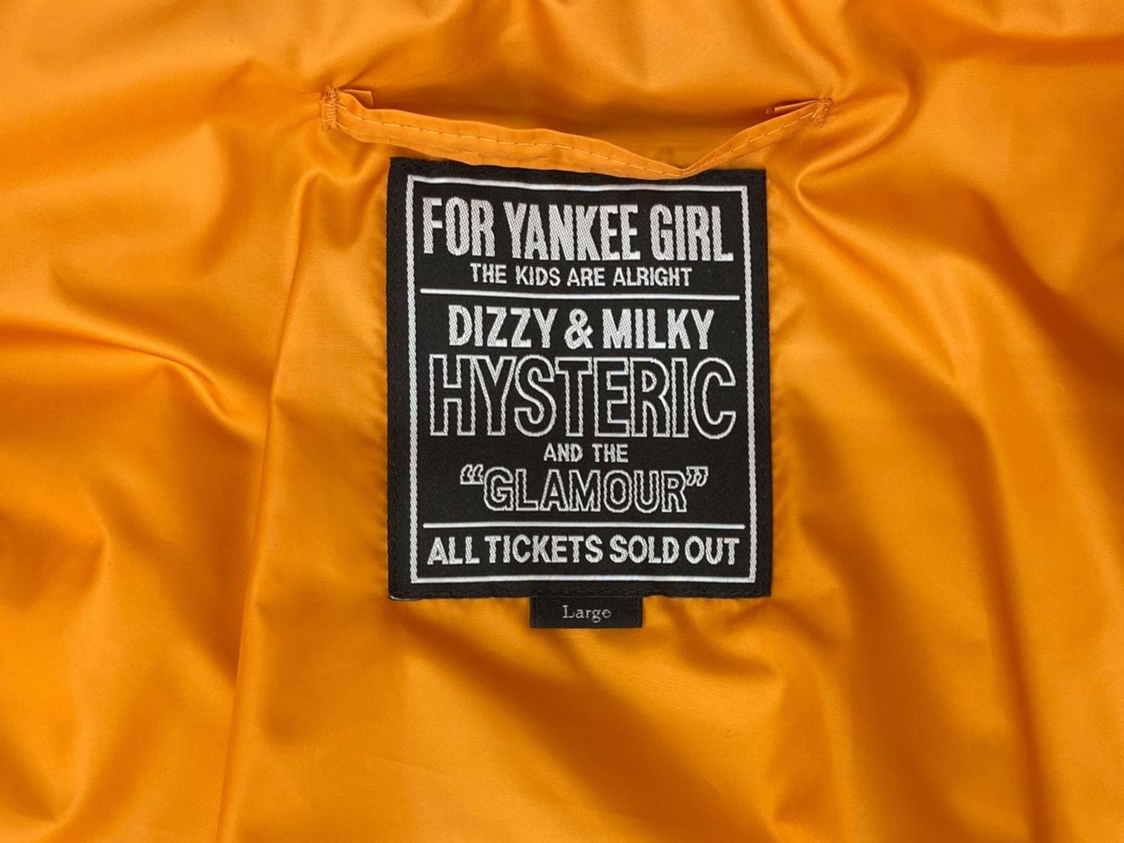 HYSTERIC GLAMOUR ヒステリックグラマー MA-1 フライトジャケット 中綿 バックプリント 02223AB02496 L ブラック メンズ 009 KANDAIZUMI_COM