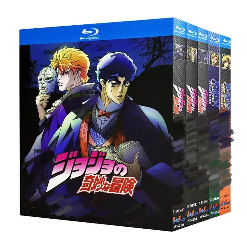 超高清ブルーレイBD版アニメ ジョジョの奇妙な冒険 第1-6期＋OAD＋実写版 日本語英語字幕付 送料無料