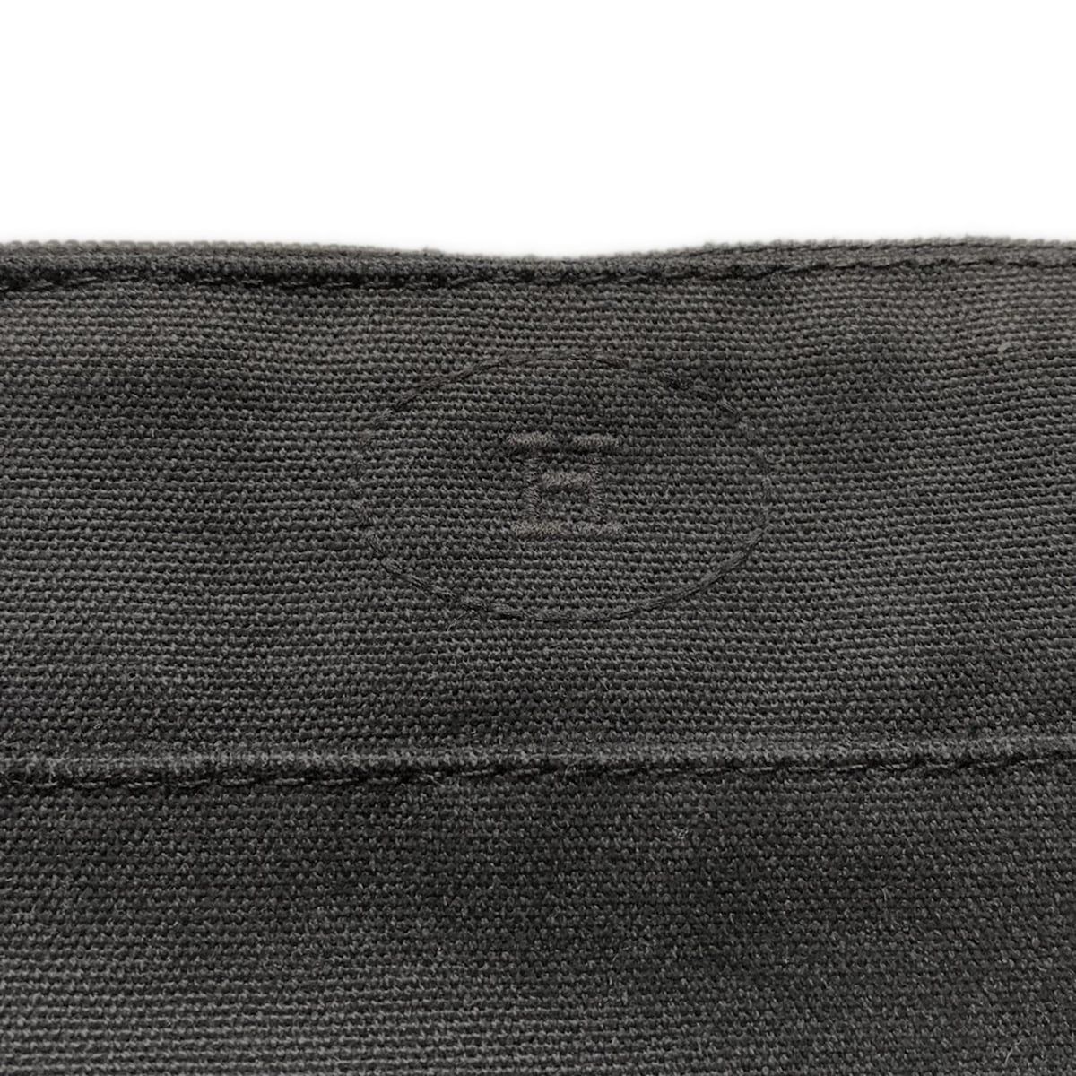 HERMES(エルメス) ポーチ ボリードポーチ20 黒×ベージュ シルバー金具