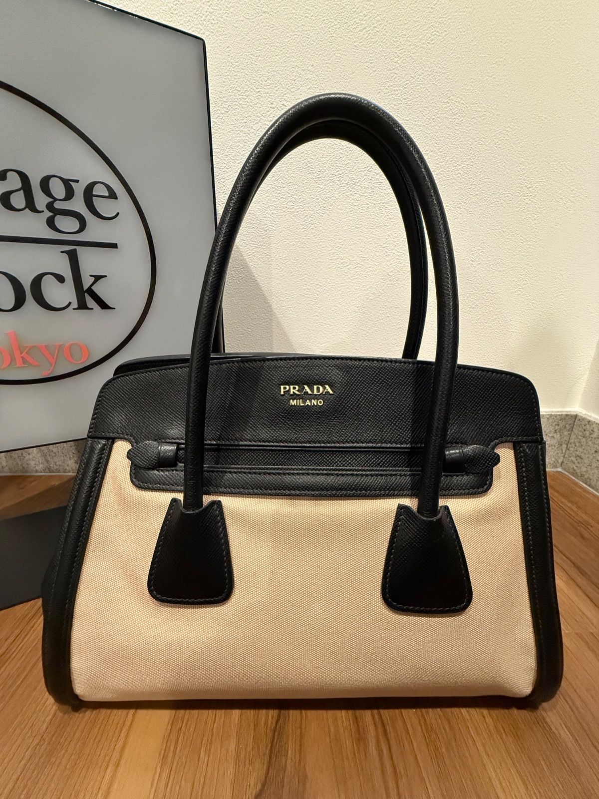 LOEWE ロエベ 扇子 センス A8BAH1225 ロエベ LOEWE センス 扇子 ケース付き ウッド×キャンバス ナチュラル