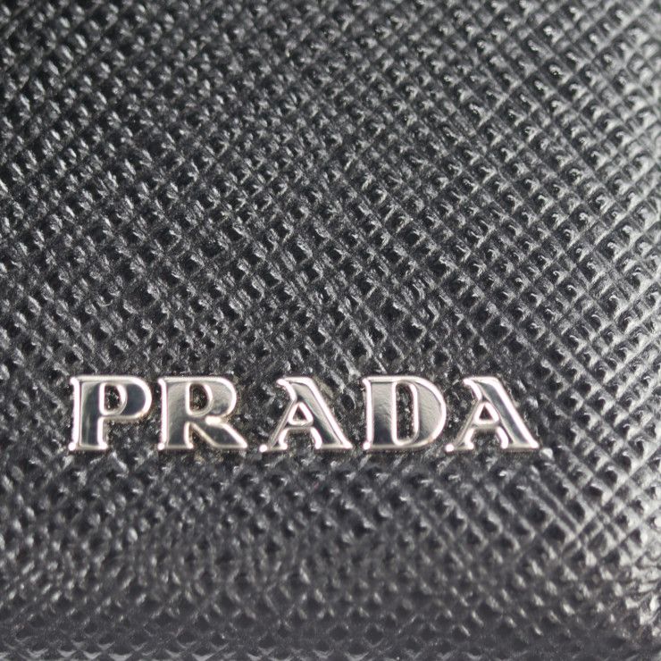 PRADA プラダ 二つ折り財布 2MC063 サフィアーノレザー NERO ブラック