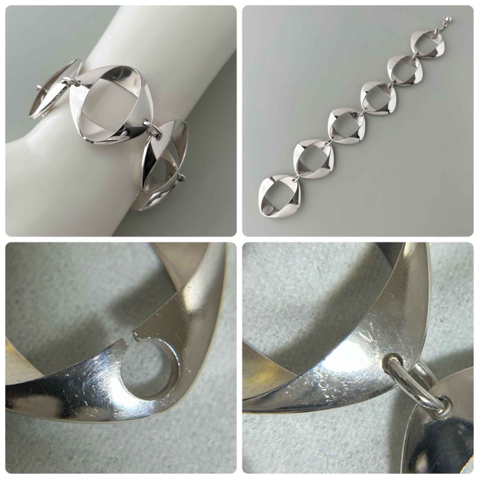 ジョージジェンセン ブレスレット ヘニングコッペル HK ヴィンテージ AG925 Georg Jensen - メルカリ