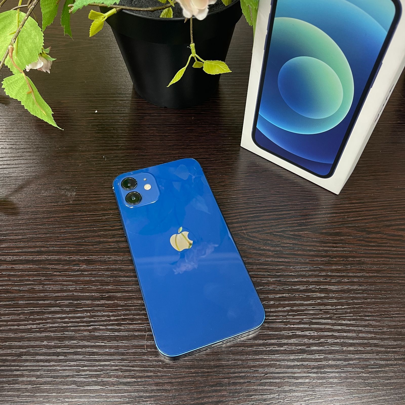 美品 残債なし/SIMロック解除済】iPhone 12 ブルー 64GB 【公式通販】