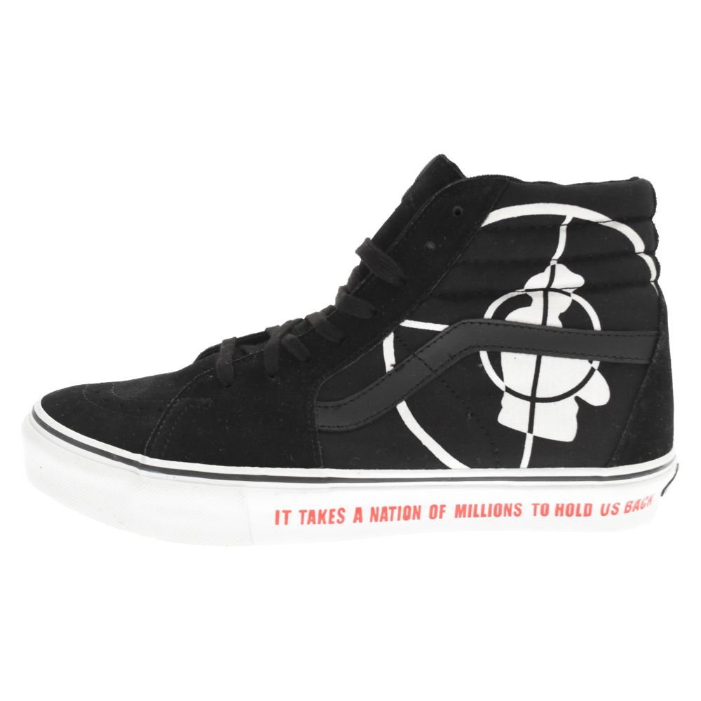 SUPREME (シュプリーム) 06SS×VANS×PUBLIC ENEMY SK8-HI SL バンズ パブリックエネミー スケートハイカットスニーカー 5781476 US10/28cm ブラック