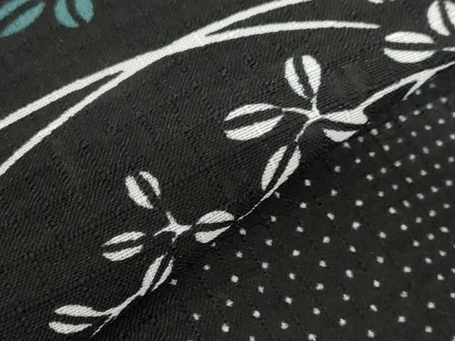 黒地 洗える着物