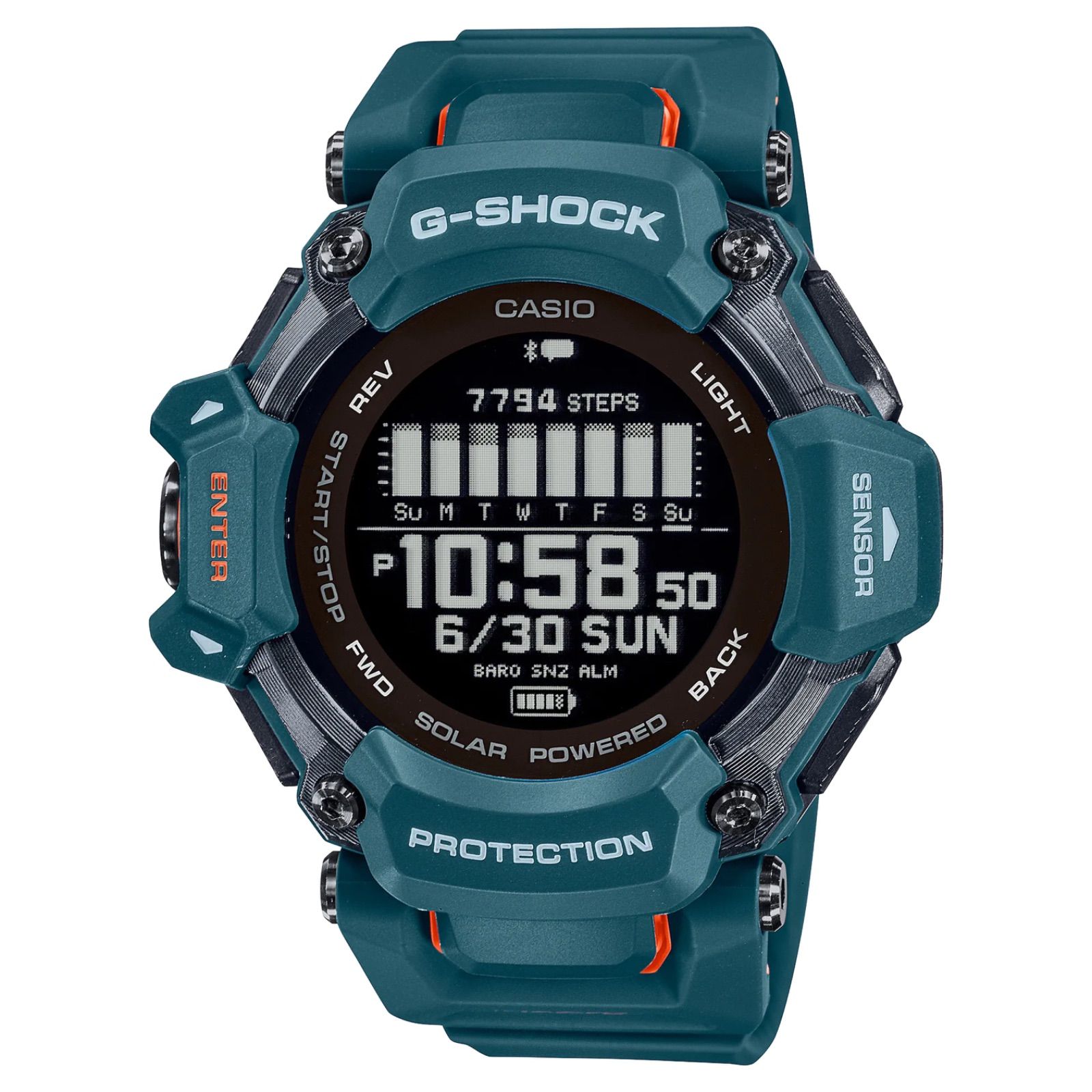 心拍計とGPS機能を搭載した腕時計◇CASIO G-SHOCK GBD-H2000-2JR ...