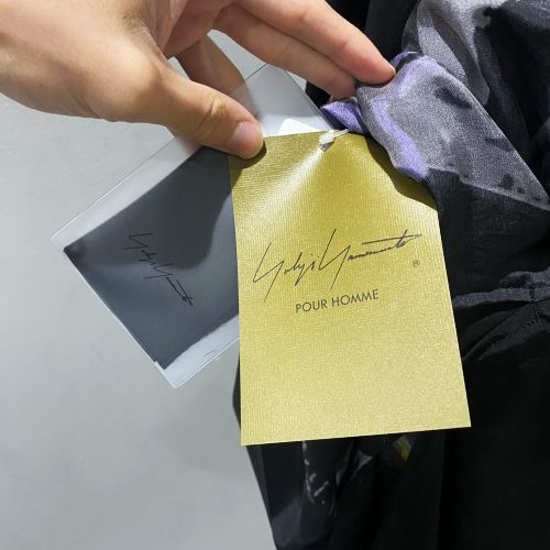 タグ付き Yohji Yamamoto 24AW ブラウス Yohji Yamamoto Pour Homme 24AW LADY DESIGN LONG BLOUSE