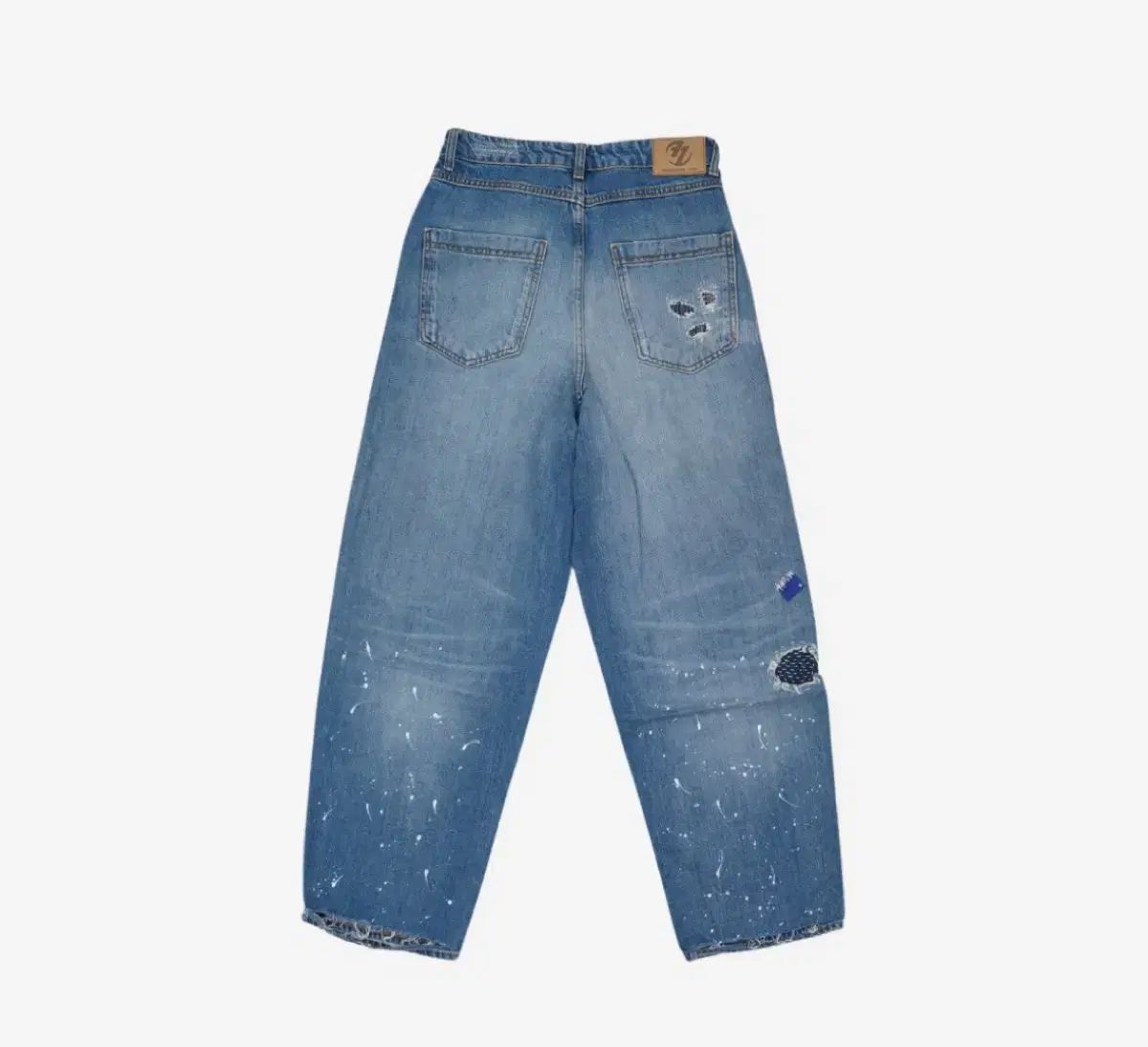 34 ZARA x ADER ERROR パッチワーク デニム ジーン ブルー