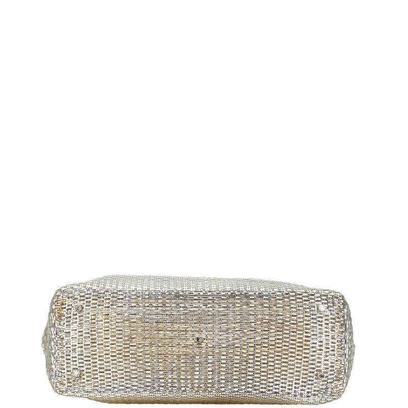 アンテプリマ イントレッチオ ハンドバッグ トートバッグ シルバー  