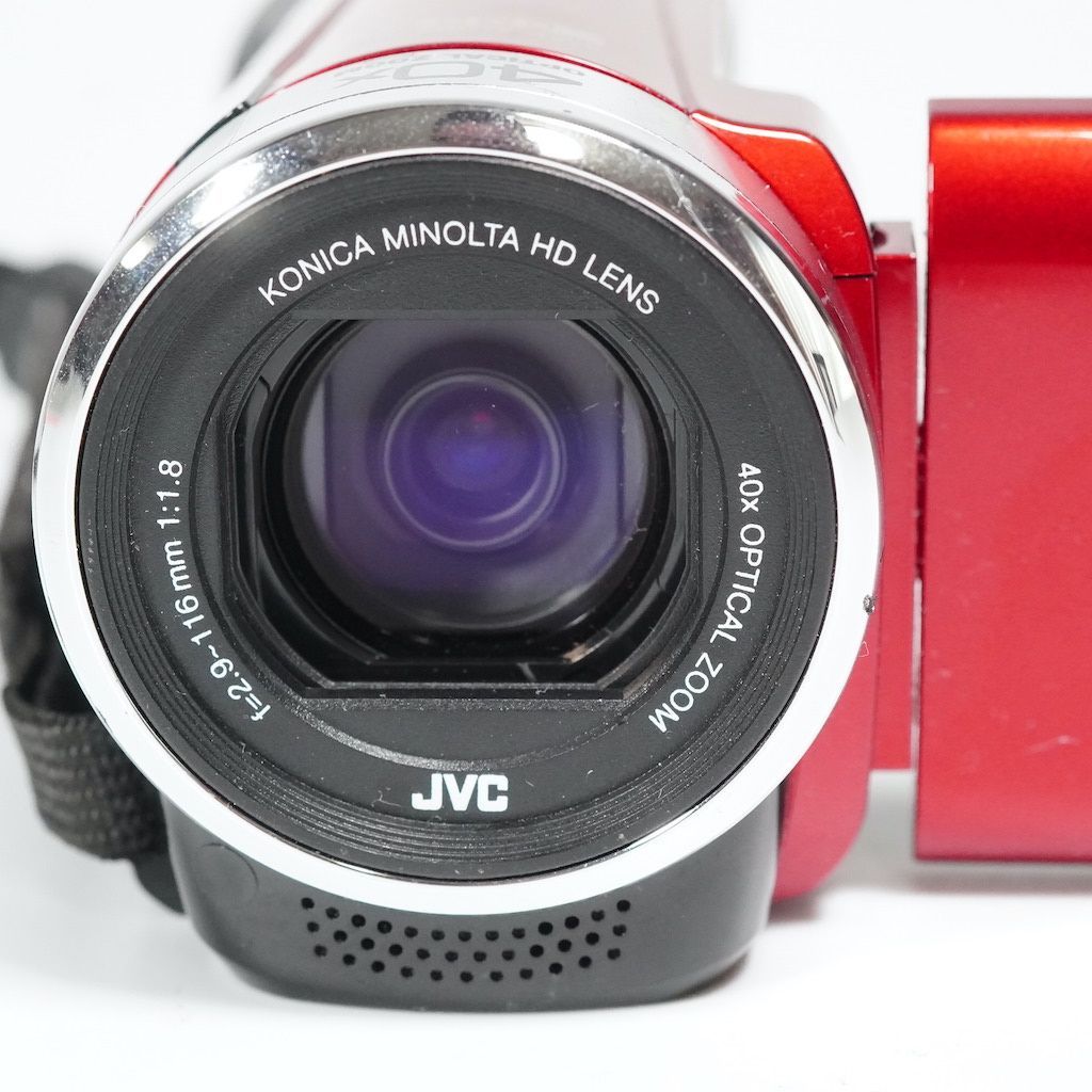 JVC Victor Everio GZ-E600-R レッド ビデオカメラ 動作OK 1週間
