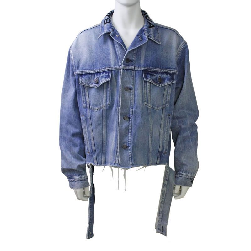 BALENCIAGA バレンシアガ デザインデニムジャケット オーバー