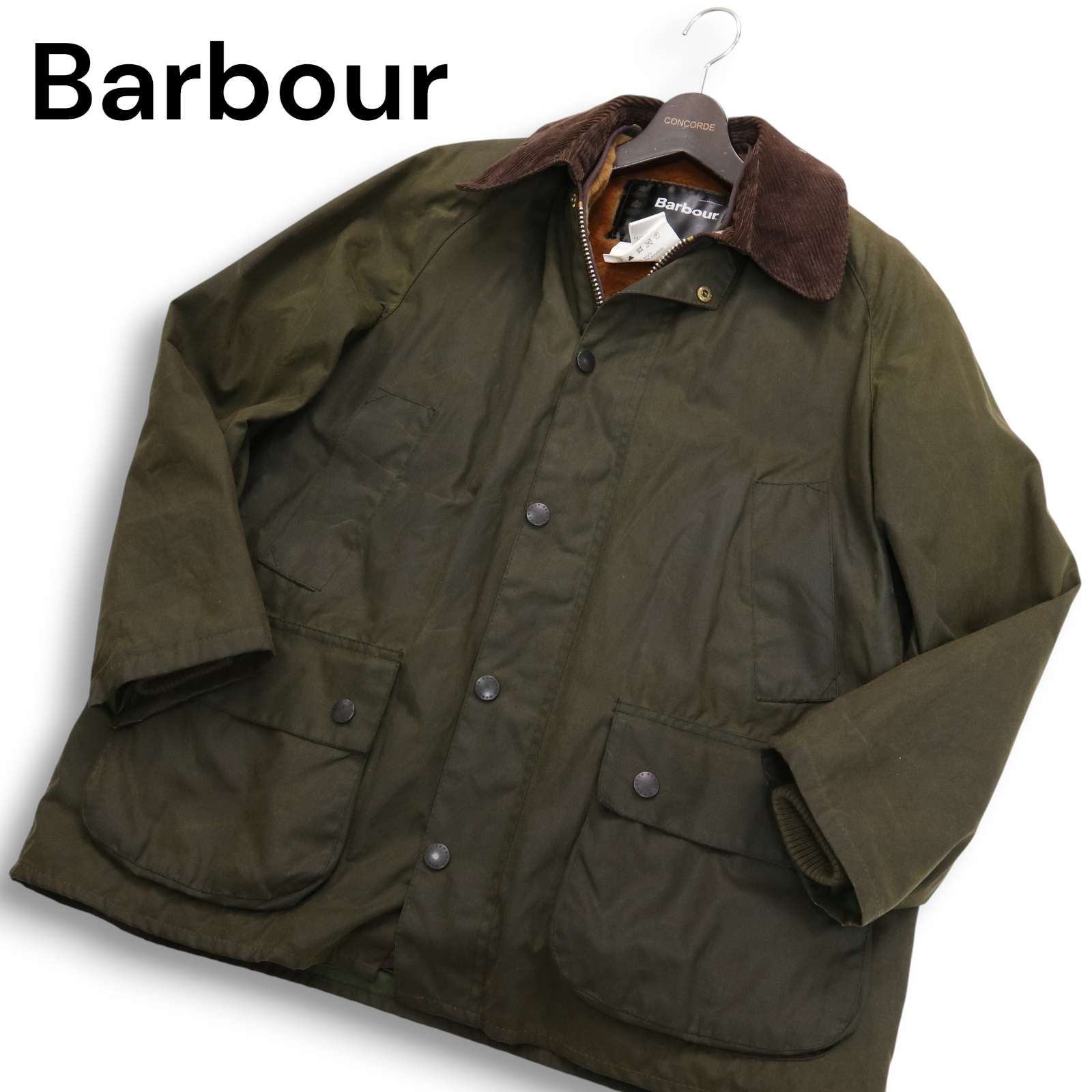 Barbour バブアー A100 BEDALE JACKET 3ワラント ビデイル オイルド ジャケット - ウォーム パイル ベスト Sz.40 メンズ
