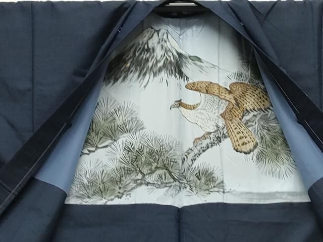 色無地 留紺色