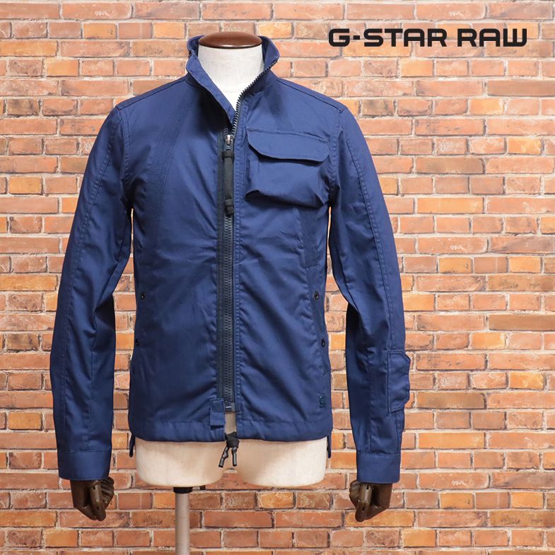 G-STAR RAW/XSサイズ/ブルゾン UTILITY HB TAPE JKT D18980-9288 ハリ コシ ミリタリー調 新品/青/ブルー/jh197/