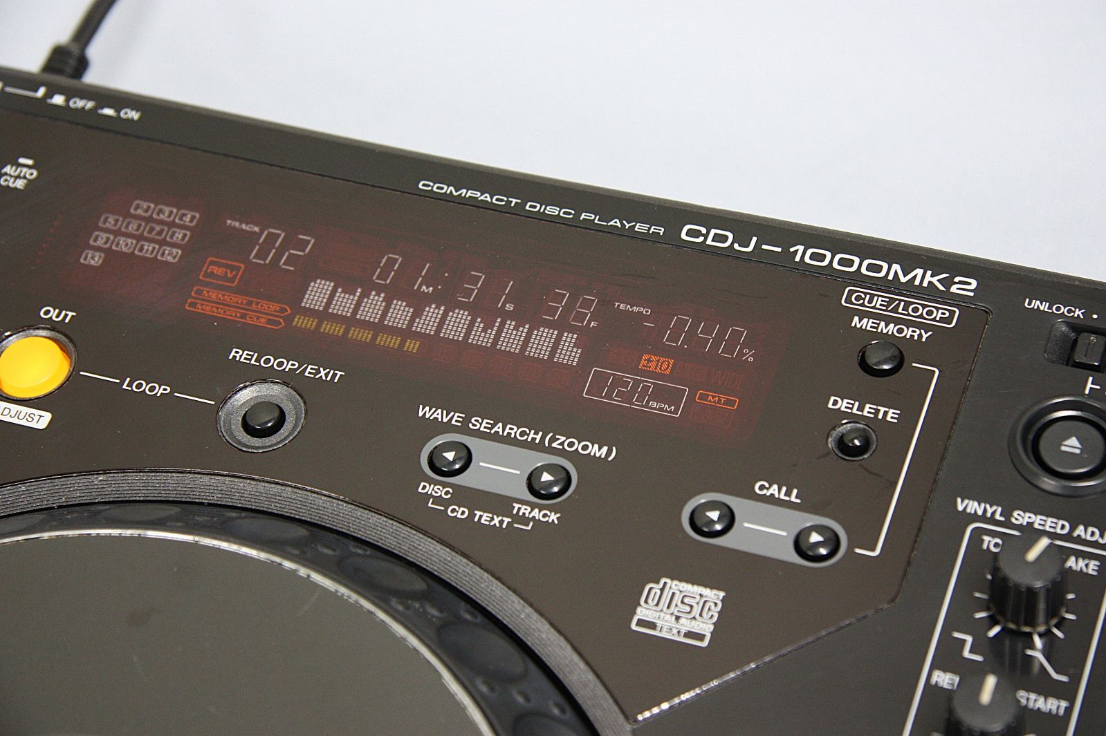 PIONEERコンパクトディスクプレーヤーCDJ-1000MK2
