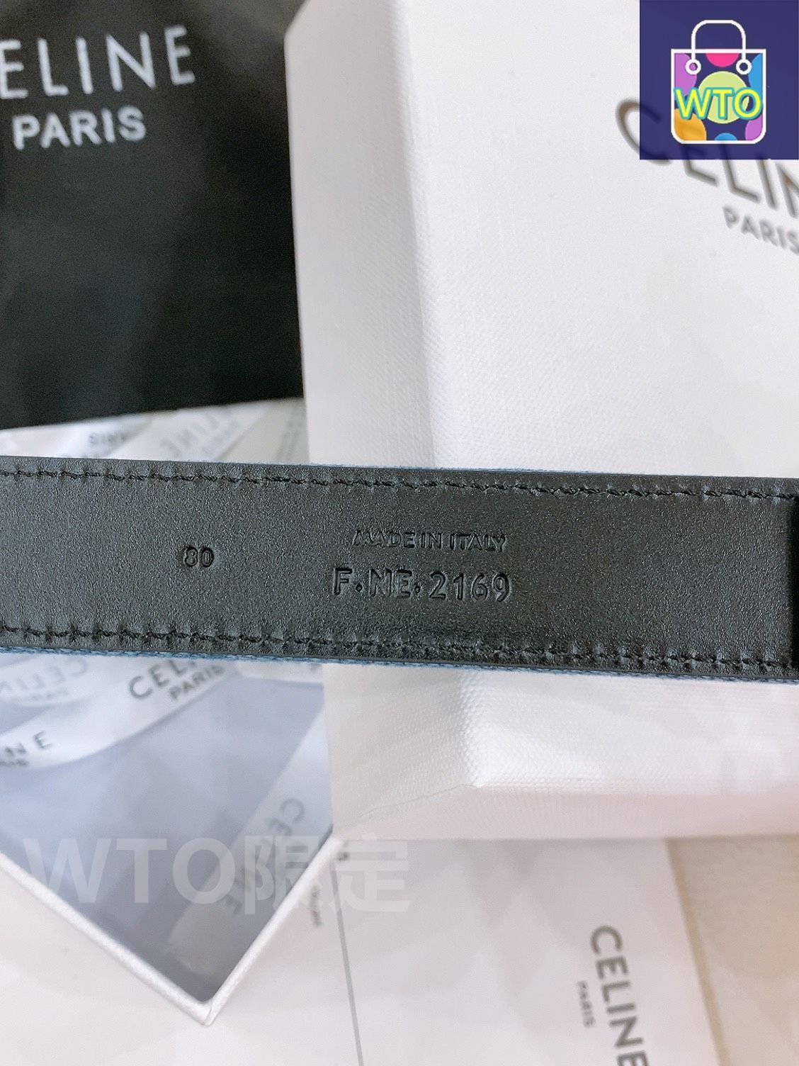 CELINE デニムベルト ロゴポーチ付き CELINE デニムベルト ロゴポーチ付き 小物