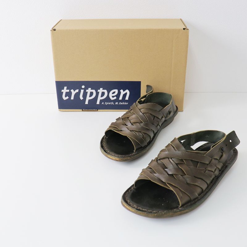 トリッペン trippen 2022SS Swamp forest スワンプ レザーサンダル 37  