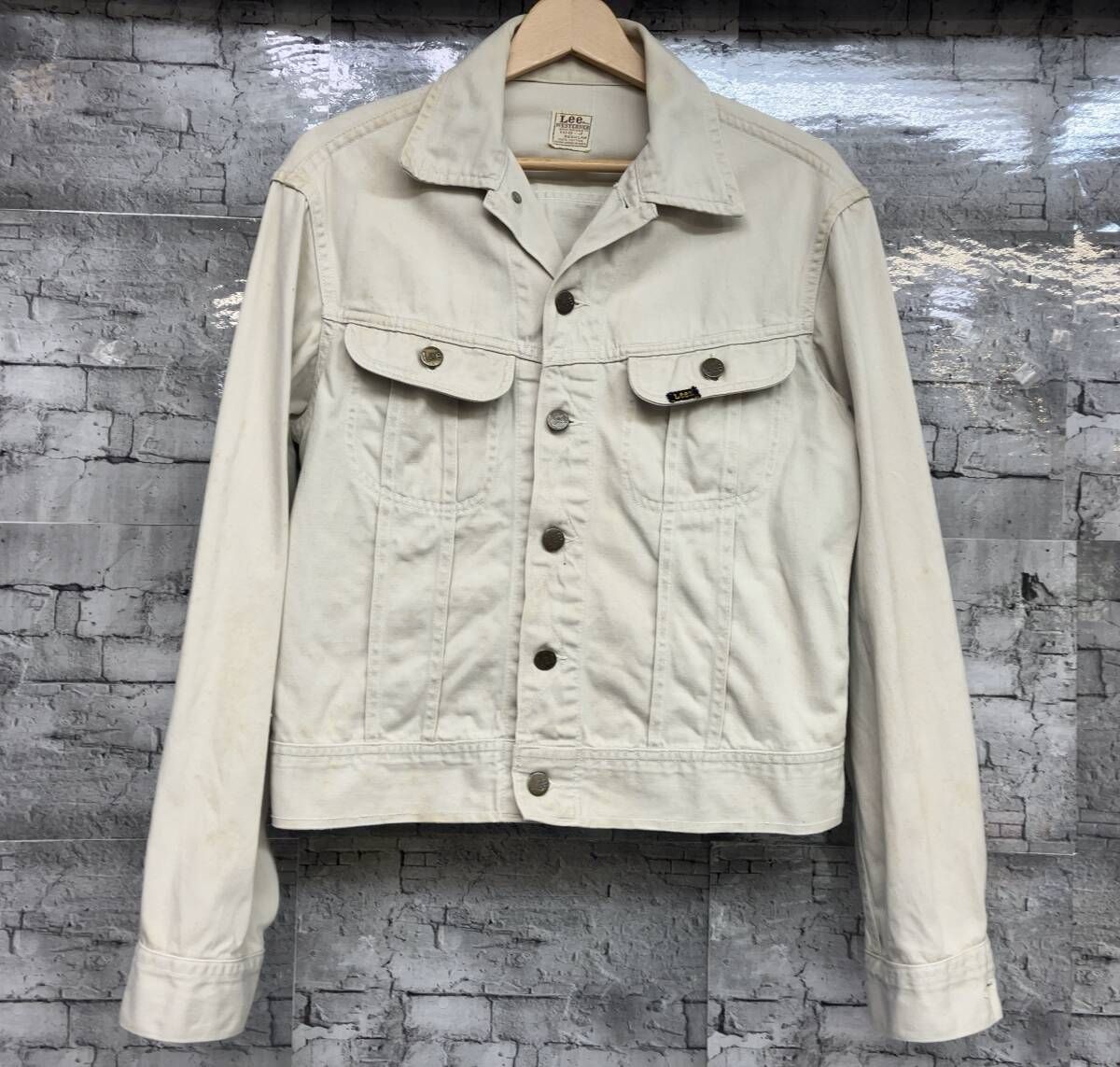Vintage Lee リー 100-J WESTERNER Jacket ウェスターナー ジャケット トラッカージャケット ベージュ