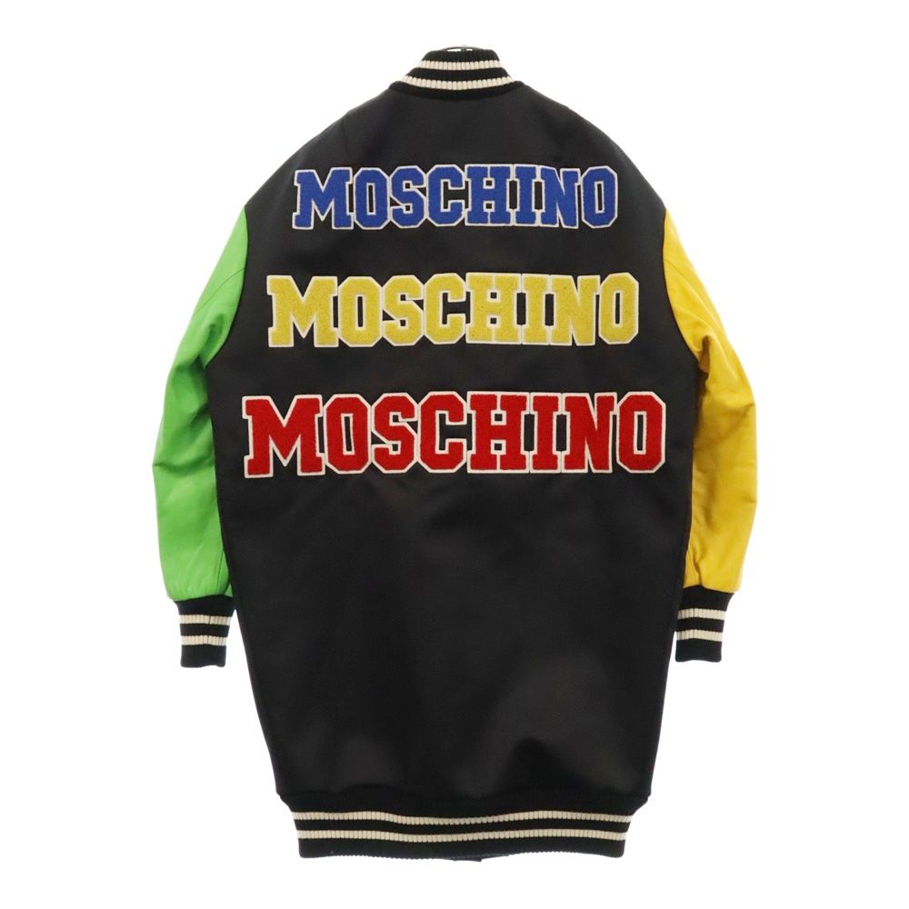 MOSCHINO (モスキーノ) アームレザーバックロゴ ロング MOSCHINO (モスキーノ) アームレザーバックロゴ ロング