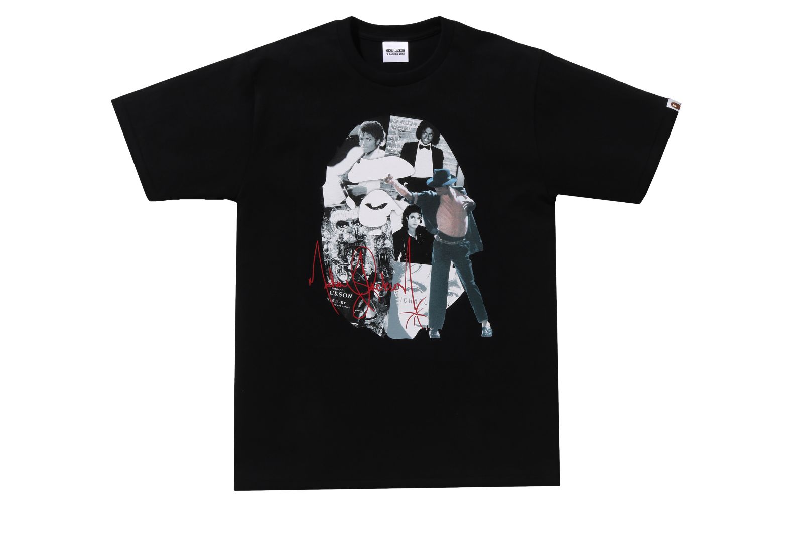 BAPE X MICHAEL JACKSON ALBUM JACKET APE HEAD TEE 黒 2XL - メルカリ