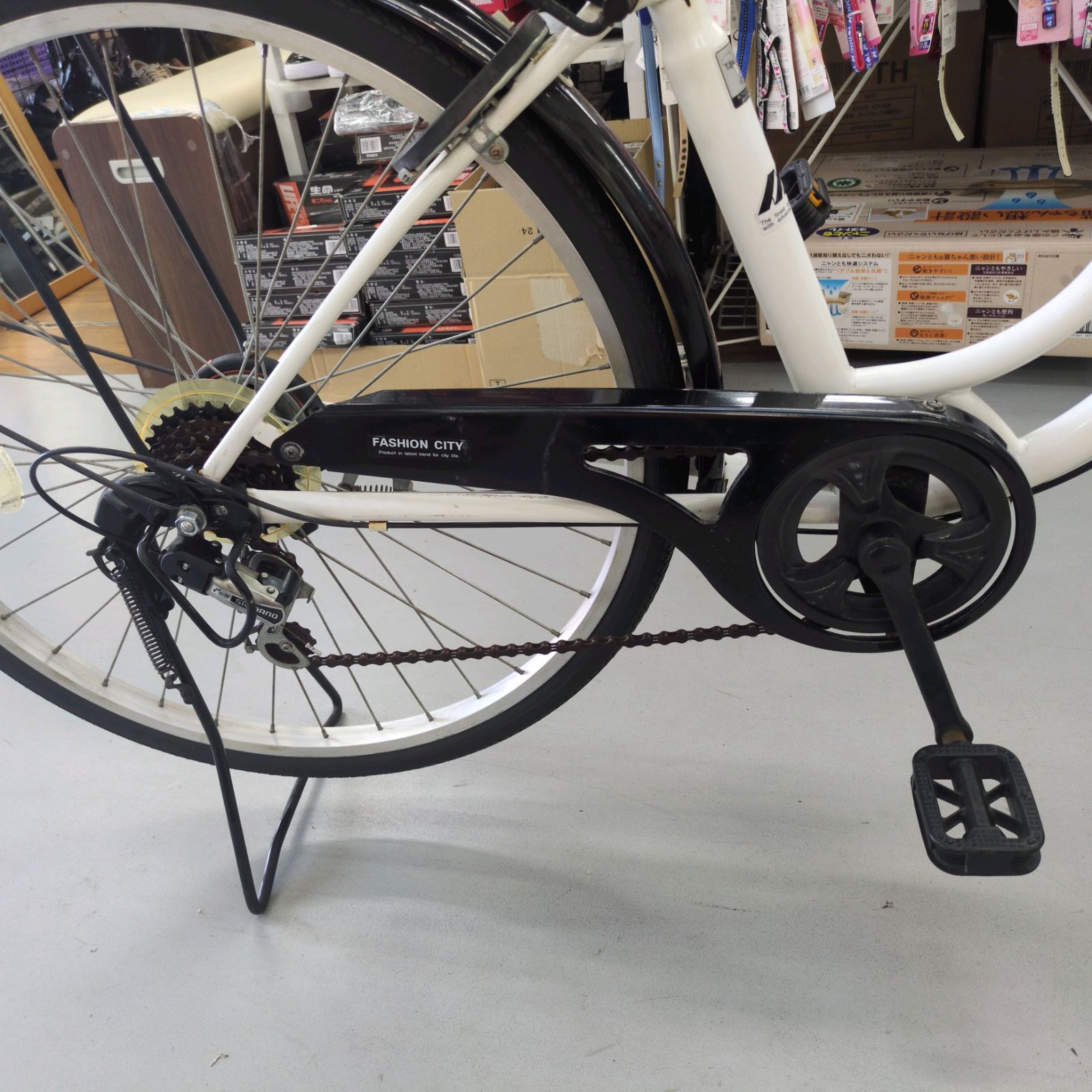 ブレーキ変形有り 普通自転車