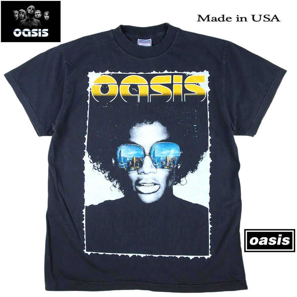 257 oasis オアシス Tシャツ OASIS ブラック Lサイズ 美品 ロック