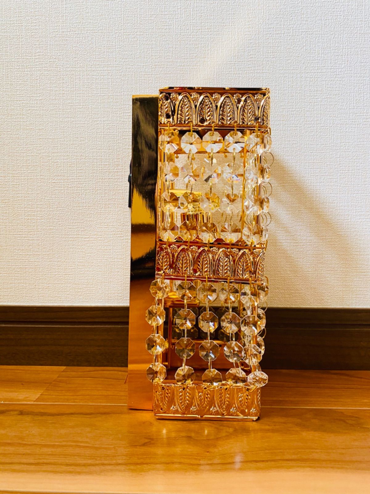 壁掛 シャンデリア 2個セット フルゴールドメッキ レトロ