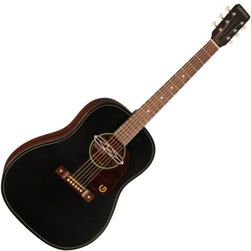 GRETSCH Deltoluxe Dreadnought, Walnut Fingerboard, Tortoiseshell Pickguard,  Black Top エレアコ〈グレッチ〉 - メルカリ