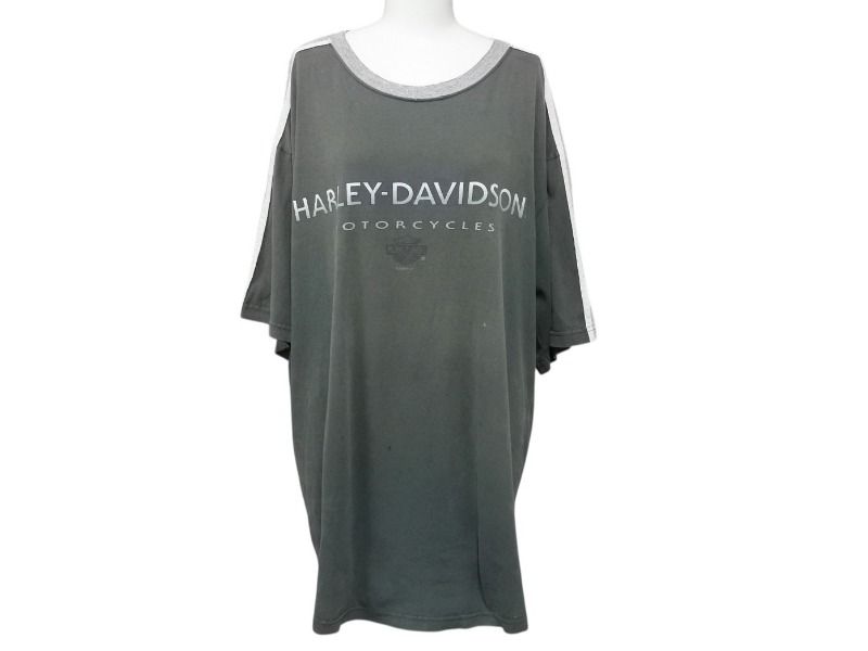 VINTAGE ヴィンテージ 90 s HARLEY DAVIDSON ハーレーダビットソン 半袖Tシャツ サイズXL カーキ 1999年 4b002754