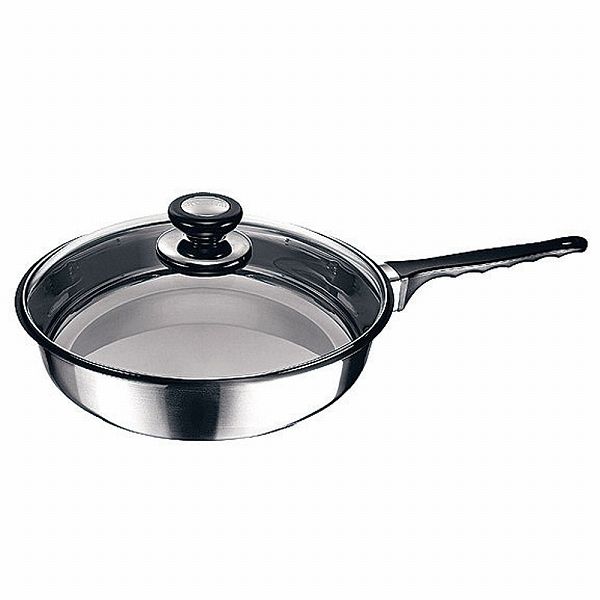 本物 フライパン 18-10 8080 24cm 蓋付 8080F/24GL(AKN2901)