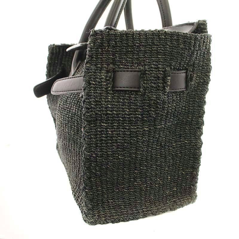 SEA シー かごバッグ ハンドバッグ レザー ブラック Sサイズ シー SEA かごバッグ ハンドバッグ 黒 ブラック /☆G - メルカリ