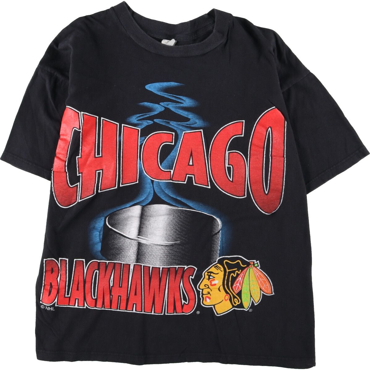 古着 COMPETITOR NHLシカゴ ブラックホークス Chicago Blackhawks 大判