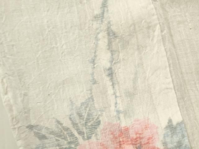 平和屋着物＊夏物 本場小千谷ちぢみ 牡丹 麻 逸品 DAAW0944op - メルカリ