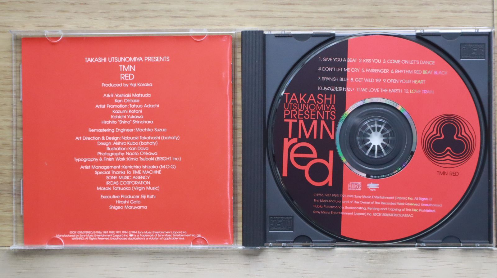 国内盤CD☆TMN/TMN□ Takashi Utsunomiya Presents TMN red