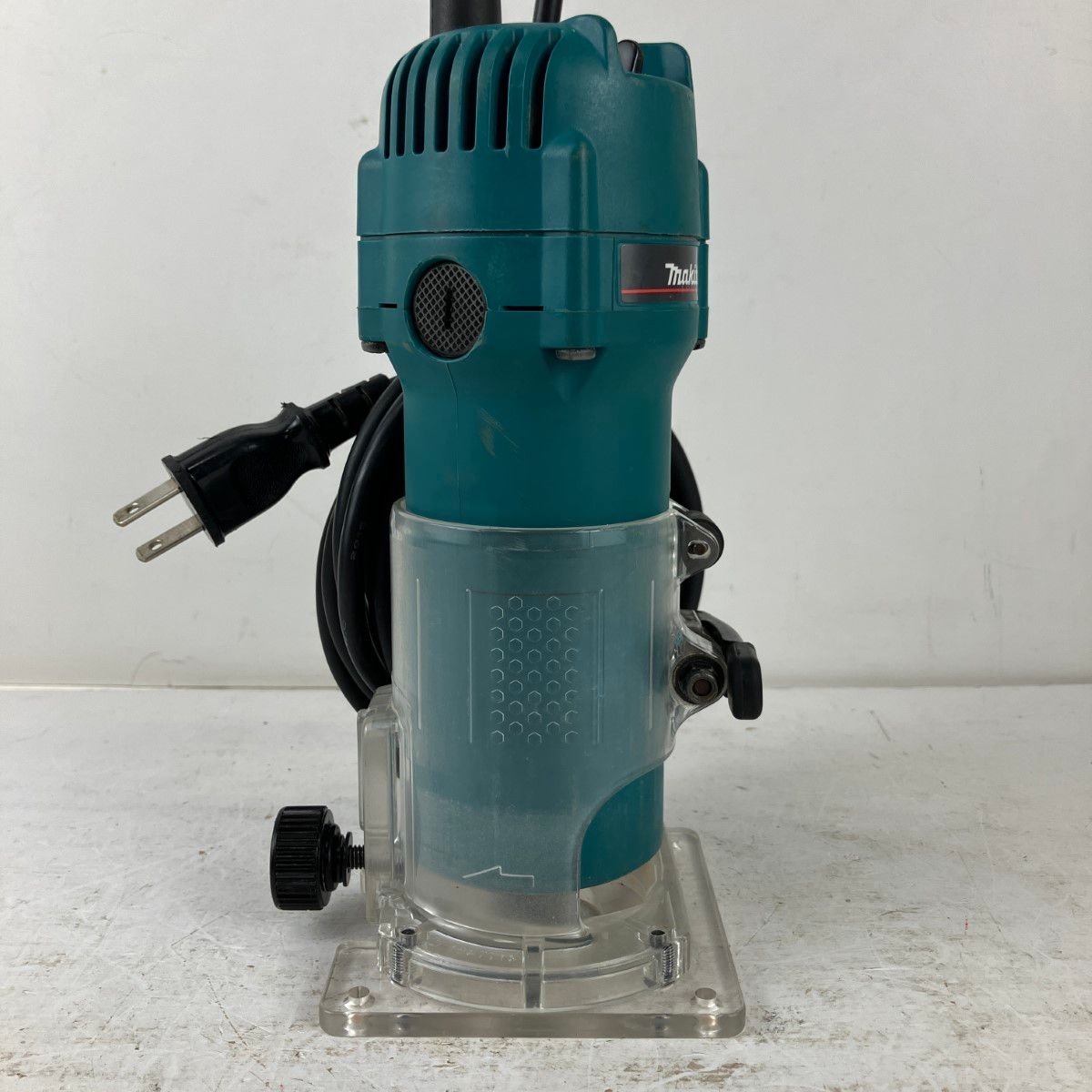ЗЗMAKITA マキタ 100v トリマー ガイド スパナ付 3707F ブルー
