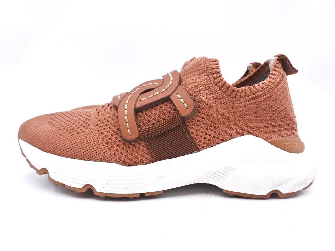 TOD S トッズ スリッポン スニーカー size3.5|茶 ◎レディース