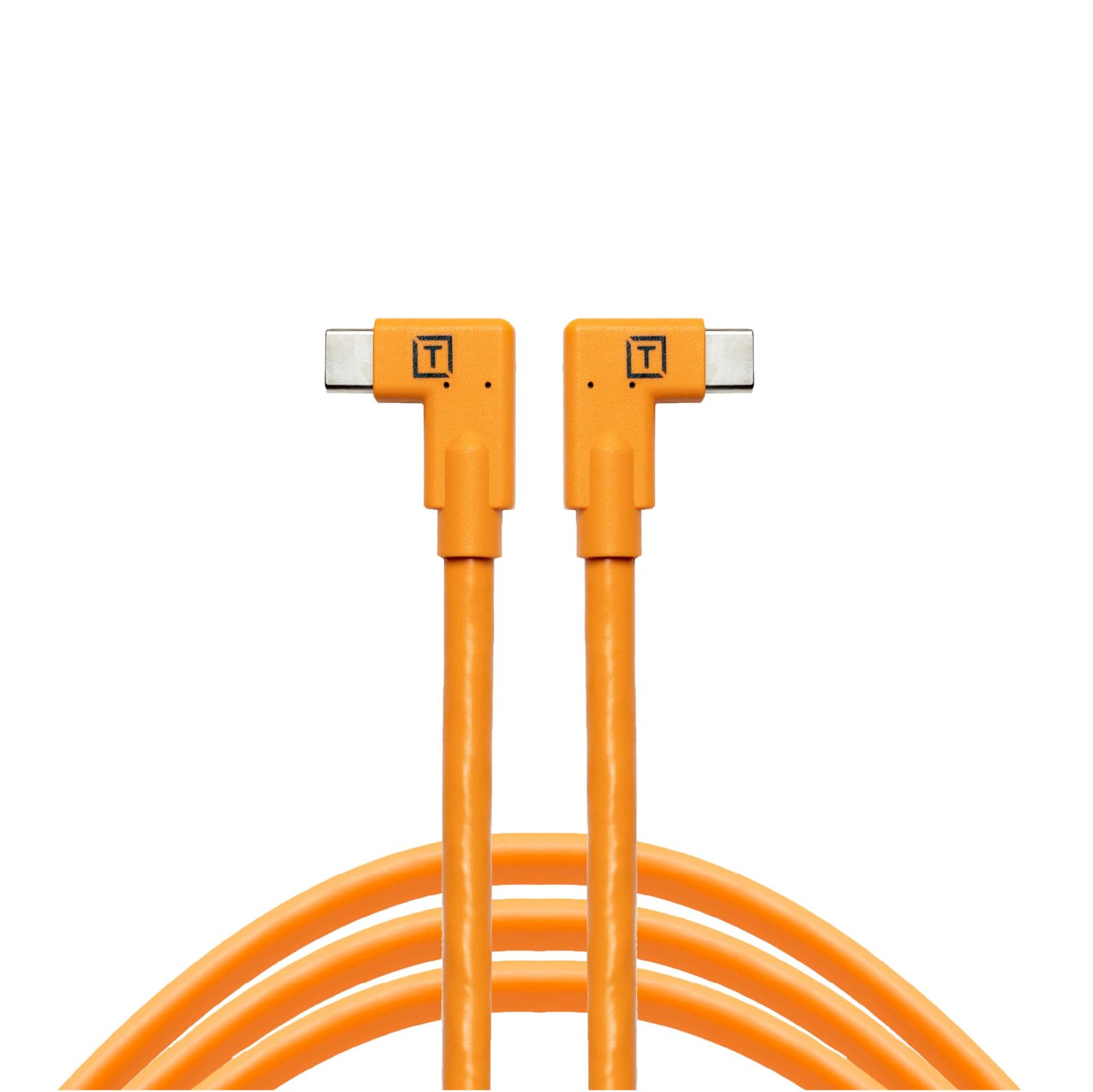 Tether Tools テザーツールズ テザープロ USB-C トゥ USB-C デュアル ライト アングル オレンジ CUC15RT2RT-ORG