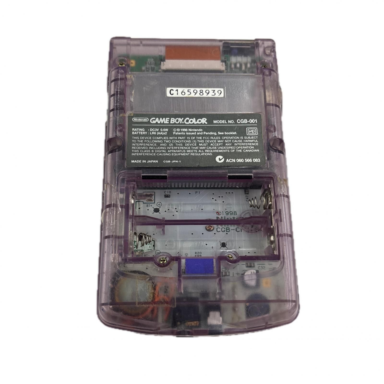 外装新品 GAMEBOY COLOR グレー CGB-001 任天堂 Nintendo Gameboy Color Console CGB-001 Japan Import Tested