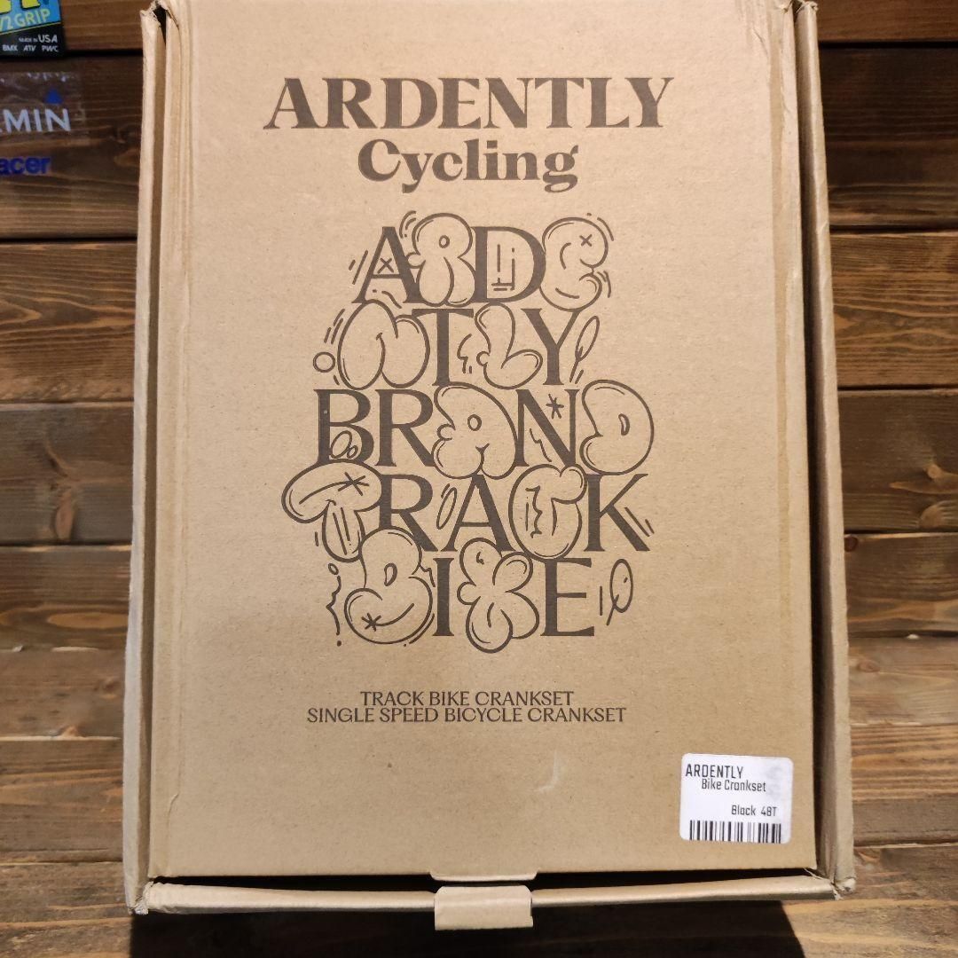ardently bike ピスト用2ピースクランクセット ブラック 165 ardently bike ピスト用2ピースクランクセット ブラック 165
