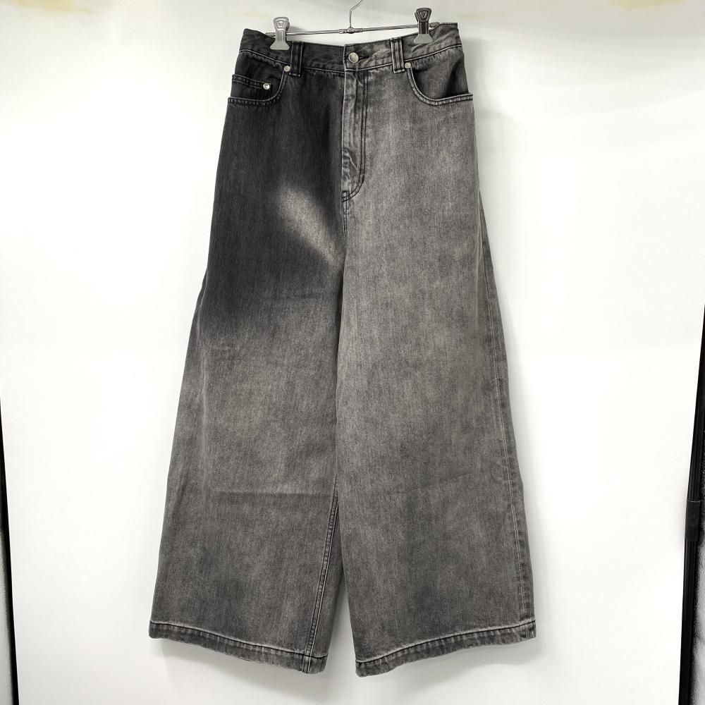 MAISON SPECIAL Hyper Wide Denim Baggy Pants ブラック サイズ0 11231461220 デニムパンツ メゾンスペシャル 17